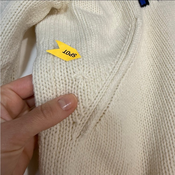 Zadig & Voltaire Cream Sweater with Blue Amour - Picture 5 of 7